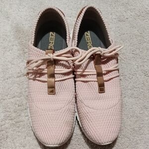 Cole Haan Pink Low-Top Sneakers with Perforated Design